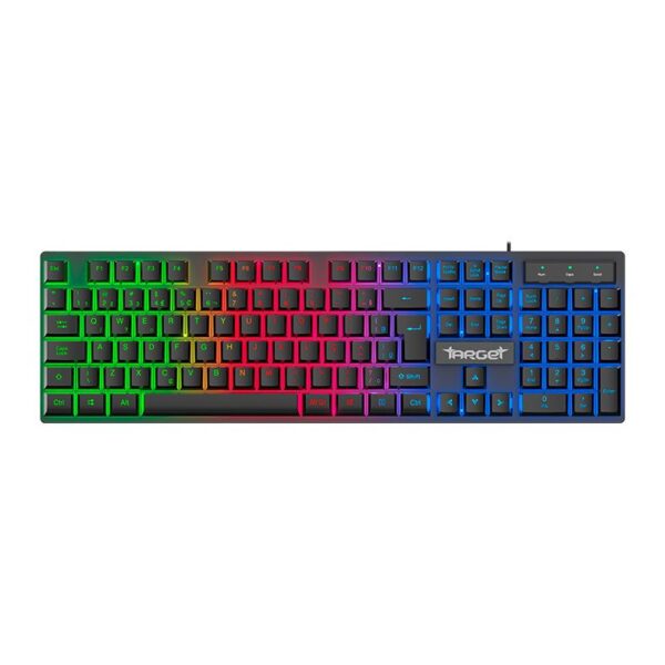 Combo Gamer Tgt Fal, Rainbow, Teclado Abnt2, Mouse 1600Dpi, Mousepad Pequeno, Tgt-Fal-Rbw03