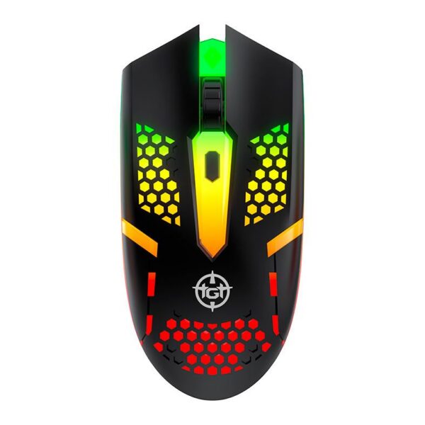 Combo Gamer Tgt Fal, Rainbow, Teclado Abnt2, Mouse 1600Dpi, Mousepad Pequeno, Tgt-Fal-Rbw03