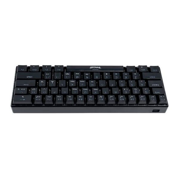 Teclado Mecanico Gamer Tgt Sherman Compacto, Rainbow, Abnt2, Switch Azul, Preto, Tgt-Shtkl-Rbw01