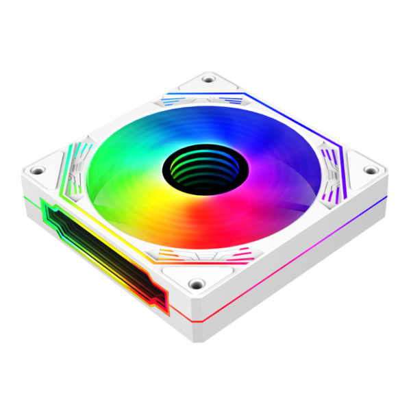 Kit Fans Controladora Coolers 12X12cm Branco - Fc1309