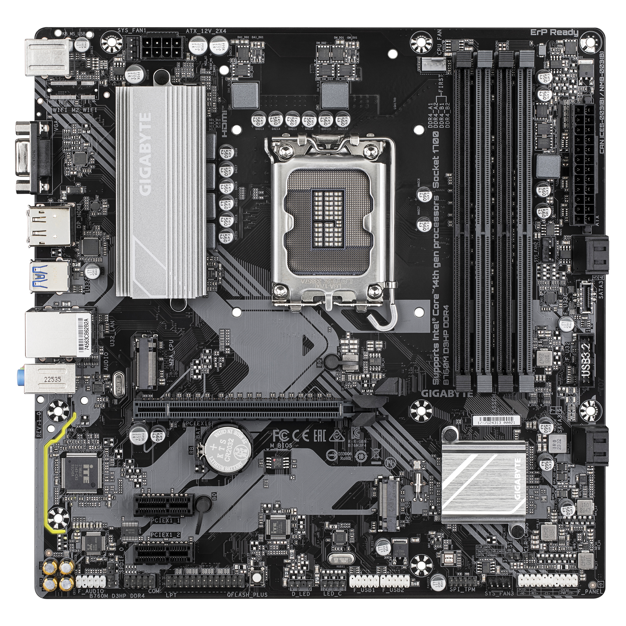 Placa Mãe Gigabyte B760m D3hp Ddr4 Socket Lga 1700 / Vga / Ddr4 - Imagem 2