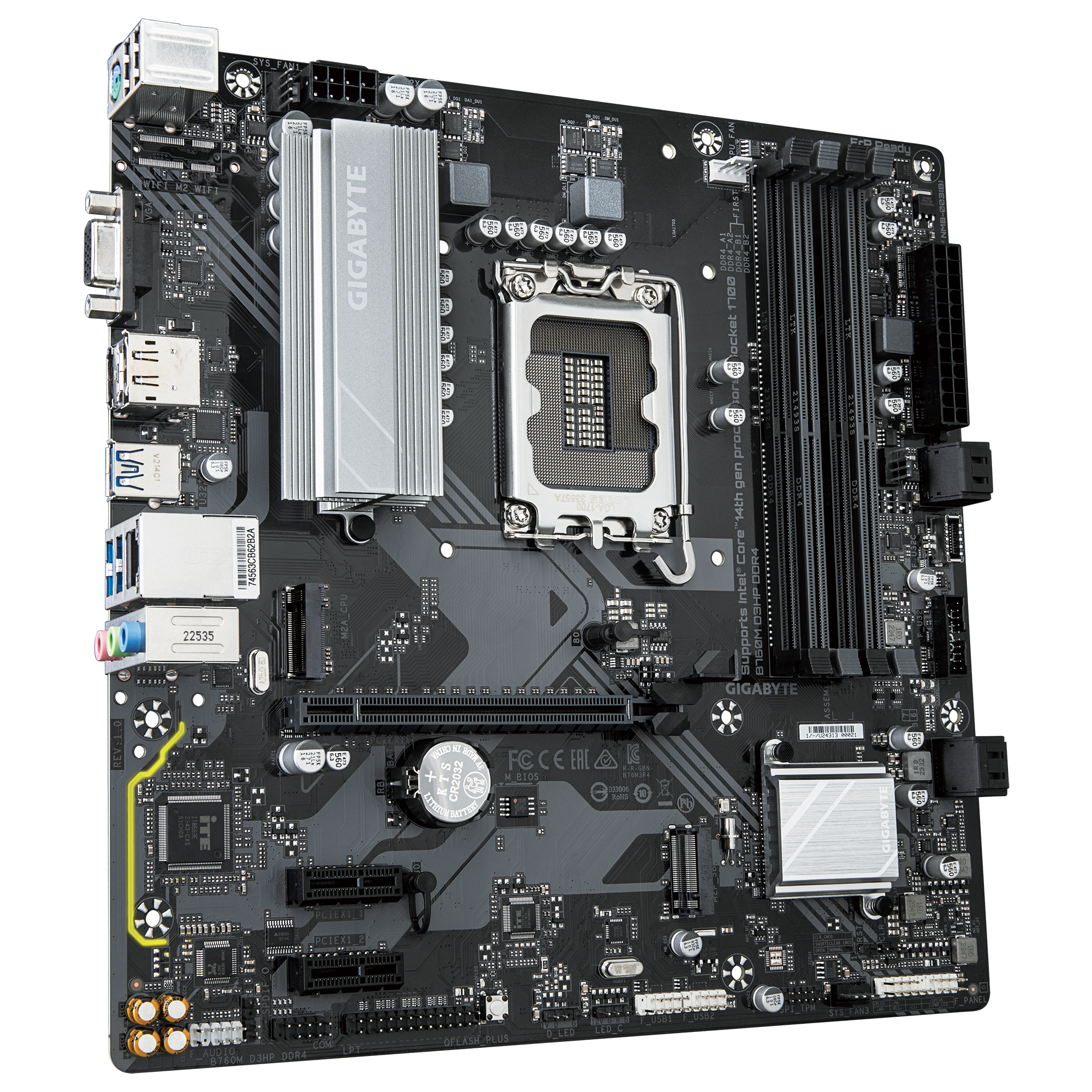 Placa Mãe Gigabyte B760m D3hp Ddr4 Socket Lga 1700 / Vga / Ddr4 - Imagem 3