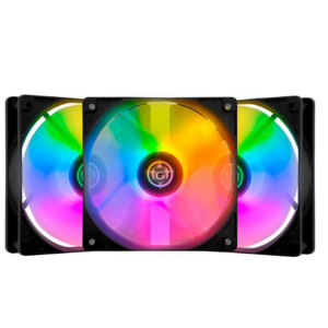 Kit Ventoinhas Tgt Striker, Rainbow, 3X120mm, Tgt-Stk3-Blrbw