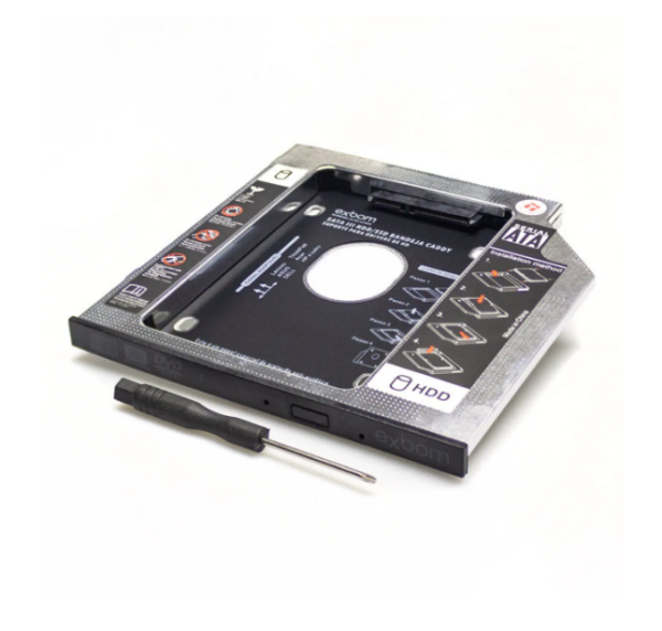 Adaptador Dvd Para Hd Ou Ssd Notebook Drive Caddy 9.5Mm
