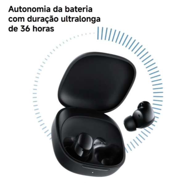 Fone De Ouvido Xiaomi Redmi Buds 6 Play / Bluetooth -Preto