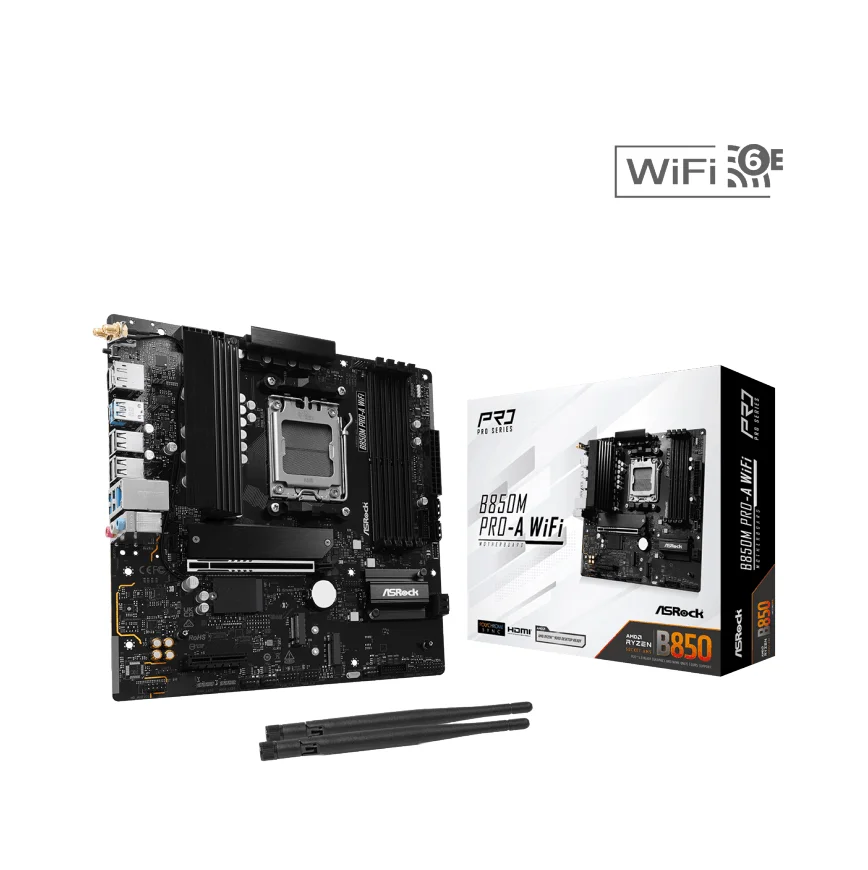 Placa Mãe Asrock B850m Pro-A Wi-Fi Socket Am5 / Ddr5