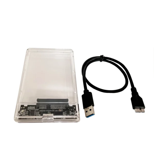 Case Para Hd Externo Transparente Sata 2.5 / Usb 3.0