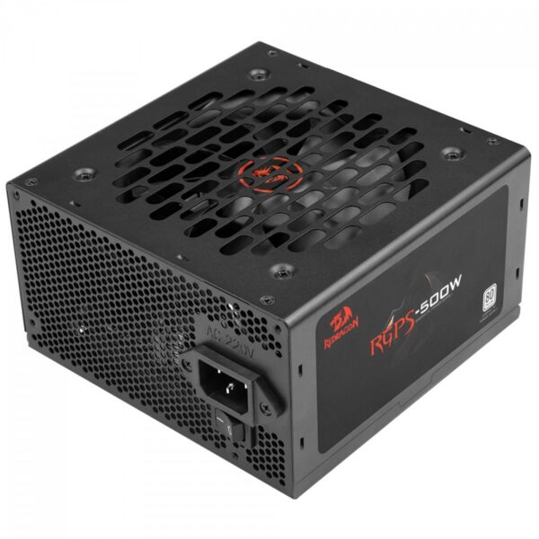 Fonte Gamer Redragon Rgps-500 500W 80 Plus White Preto Gc-Ps021 - Full Range Pfc Ativo