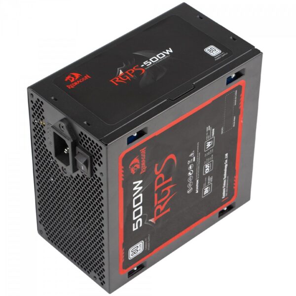 Fonte Gamer Redragon Rgps-500 500W 80 Plus White Preto Gc-Ps021 - Full Range Pfc Ativo