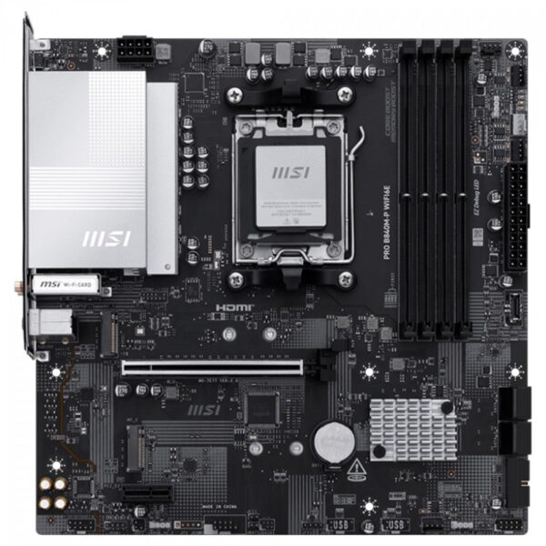 Placa Mãe Msi Pro B840m-P Wi-Fi 6E Socket Am5 / Ddr5