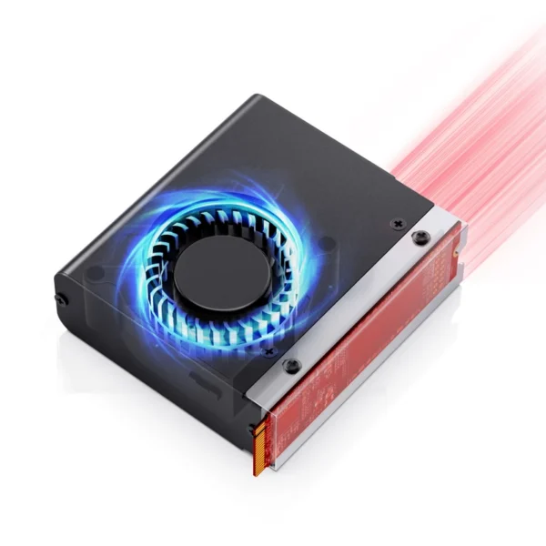 Dissipador De Calor Ativo Jonsbo M.2-10 Para Ssd M.2 Preto Com Fan