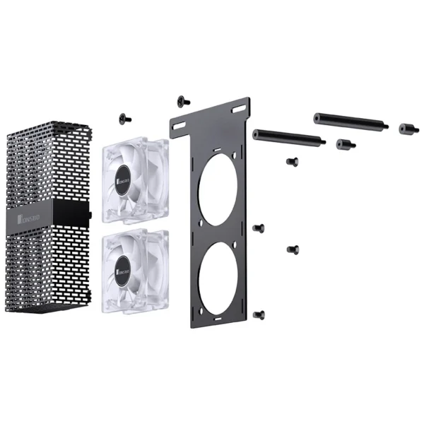 Dissipador Cooler Para Memória Ram Jonsbo Nf-2 Argb Black Com 2 Fans Pwm