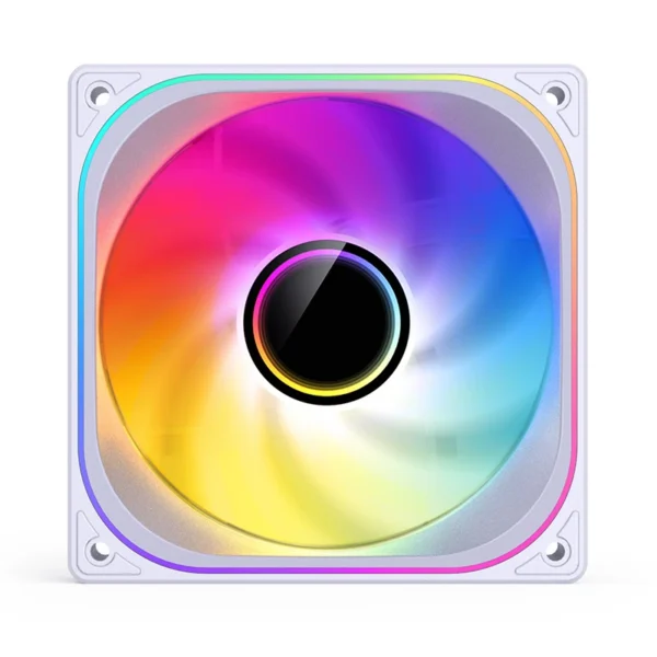 Fan Cooler Jonsbo Zb-120W Argb Espelhada 120 X 28 Mm Pwm Branca