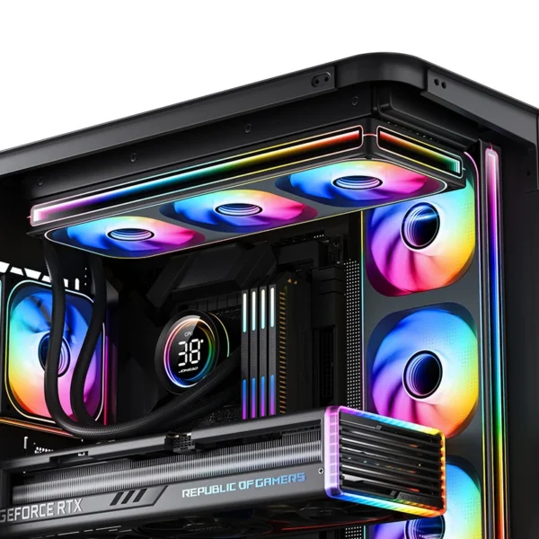 Fan Cooler  Jonsbo Zb-120B Argb Espelhada 120 X 28 Mm Pwm Preta