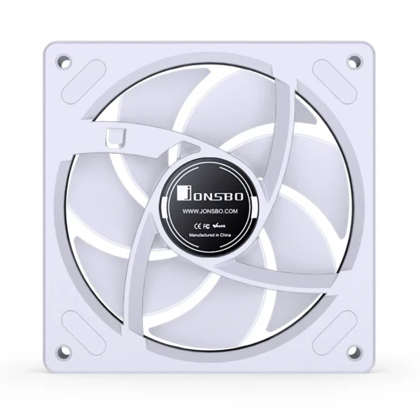 Fan Cooler Jonsbo Zb-120W Argb Espelhada 120 X 28 Mm Pwm Branca