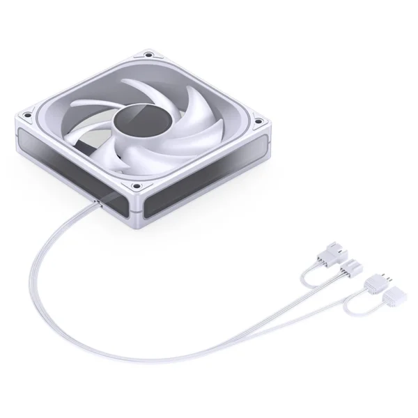 Fan Cooler Jonsbo Zb-120W Argb Espelhada 120 X 28 Mm Pwm Branca
