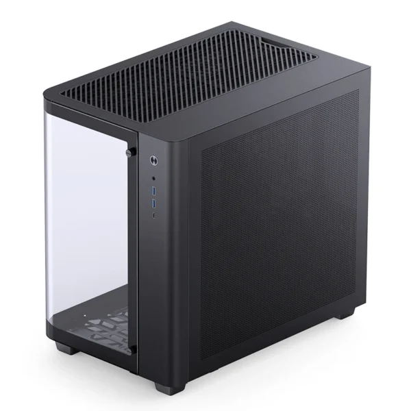 Gabinete Gamer Premium Jonsbo Tk-3 - Aquario Vidro Curvo - Atx / M-Atx / Itx - Preto