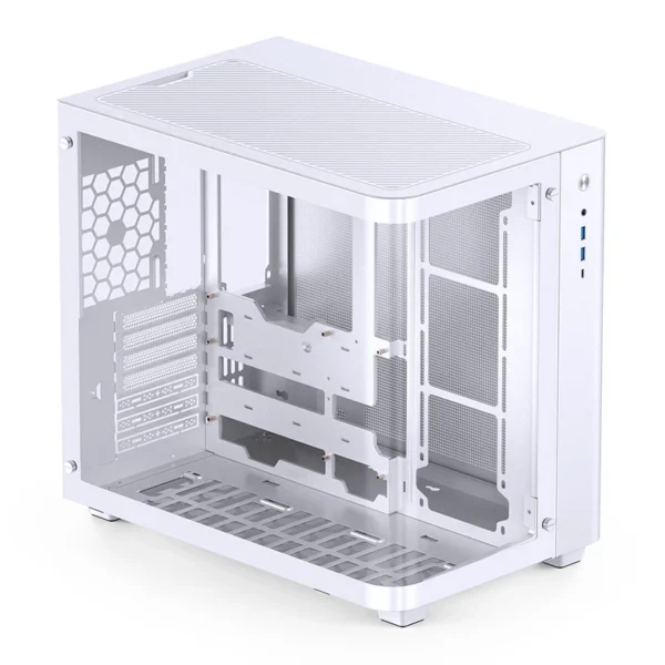 Gabinete Gamer Premium Jonsbo Tk-3 - Aquario Vidro Curvo - Atx / M-Atx / Itx - Branco
