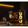 Gabinete Gamer Premium Jonsbo Tk-3 - Aquario Vidro Curvo - Atx / M-Atx / Itx - Preto