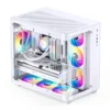 Gabinete Gamer Premium Jonsbo Tk-3 - Aquario Vidro Curvo - Atx / M-Atx / Itx - Branco