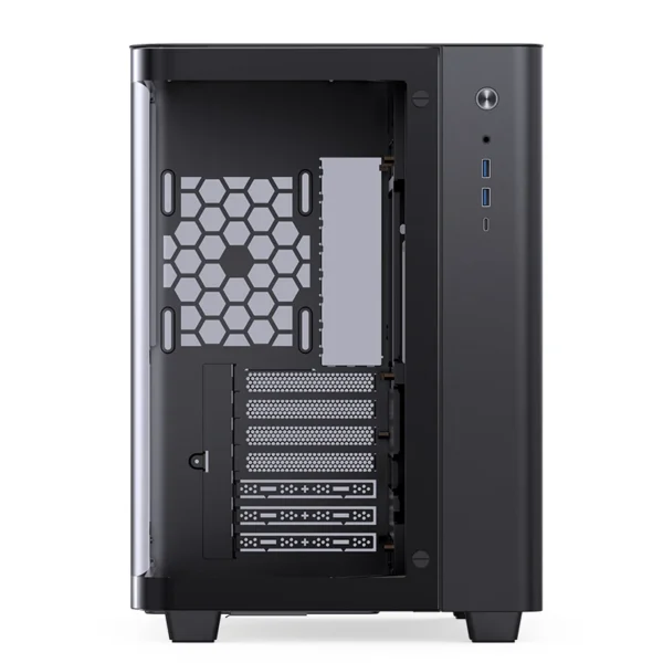 Gabinete Gamer Premium Jonsbo Tk-3 - Aquario Vidro Curvo - Atx / M-Atx / Itx - Preto