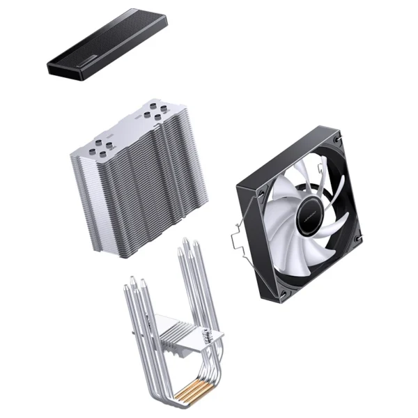 Cooler Cpu Jonsbo Cb40 Argb 120Mm Preto Tdp 225W