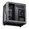 Gabinete Premium Jonsbo X400 - Back Connect - Modulo Ventilacao Placa Mãe - Metálico Cinza - Atx / M-Atx/ Itx