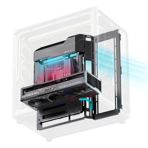 Gabinete Premium Jonsbo X400 - Back Connect - Modulo Ventilacao Placa Mãe - Metálico Cinza - Atx / M-Atx/ Itx