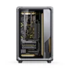 Gabinete Premium Jonsbo X400 - Back Connect - Modulo Ventilacao Placa Mãe - Metálico Cinza - Atx / M-Atx/ Itx