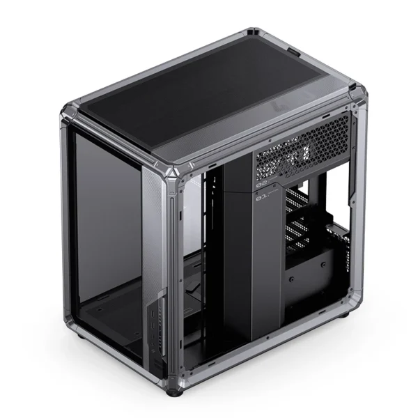 Gabinete Premium Jonsbo X400 - Back Connect - Modulo Ventilacao Placa Mãe - Metálico Cinza - Atx / M-Atx/ Itx