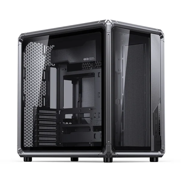 Gabinete Premium Jonsbo X400 - Back Connect - Modulo Ventilacao Placa Mãe - Metálico Cinza - Atx / M-Atx/ Itx