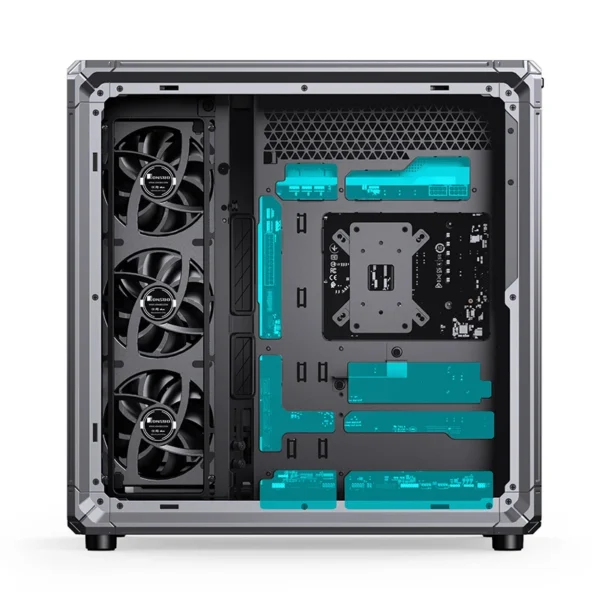Gabinete Premium Jonsbo X400 - Back Connect - Modulo Ventilacao Placa Mãe - Metálico Cinza - Atx / M-Atx/ Itx