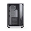 Gabinete Premium Jonsbo X400 - Back Connect - Modulo Ventilacao Placa Mãe - Metálico Cinza - Atx / M-Atx/ Itx