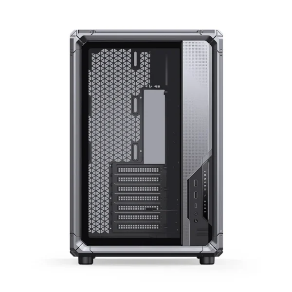 Gabinete Premium Jonsbo X400 - Back Connect - Modulo Ventilacao Placa Mãe - Metálico Cinza - Atx / M-Atx/ Itx