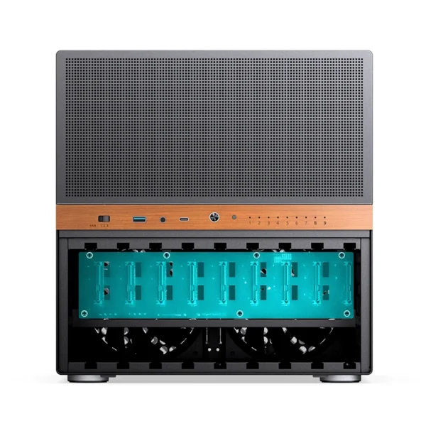 Gabinete Nas/Storage - Jonsbo N6 - Micro Atx/Itx 9 Baias - Usb-C - Preto