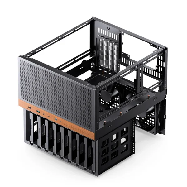 Gabinete Nas/Storage - Jonsbo N6 - Micro Atx/Itx 9 Baias - Usb-C - Preto