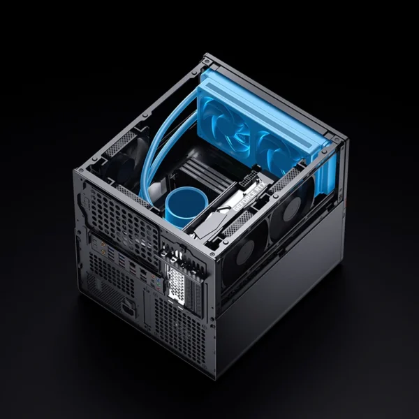 Gabinete Nas/Storage - Jonsbo N6 - Micro Atx/Itx 9 Baias - Usb-C - Preto