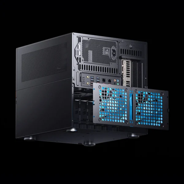 Gabinete Nas/Storage - Jonsbo N6 - Micro Atx/Itx 9 Baias - Usb-C - Preto