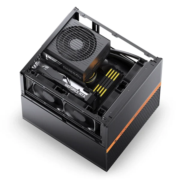 Gabinete Nas/Storage - Jonsbo N6 - Micro Atx/Itx 9 Baias - Usb-C - Preto