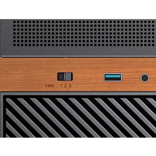 Gabinete Nas/Storage - Jonsbo N6 - Micro Atx/Itx 9 Baias - Usb-C - Preto