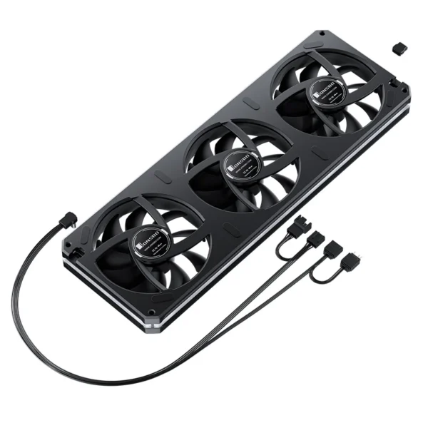 Fan 3 Em 1 Premium Jonsbo Xa-360Br Argb Reverso 360 Mm Pwm Preto