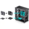 Gabinete Gamer Jonsbo D401 Mid Tower Preto - Visão Panorâmica 270°, Suporte Para Placas Back-Connect E Dual 360Mm - Preto