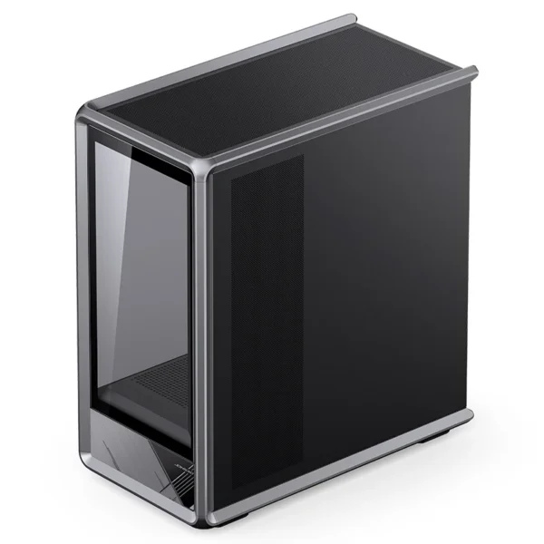 Gabinete Gamer Jonsbo D401 Mid Tower Preto - Visão Panorâmica 270°, Suporte Para Placas Back-Connect E Dual 360Mm - Preto