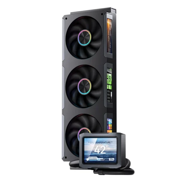 Water Cooler Jonsbo Tf3-360Scb Argb 360Mm Com 4 Telas Ips Preto