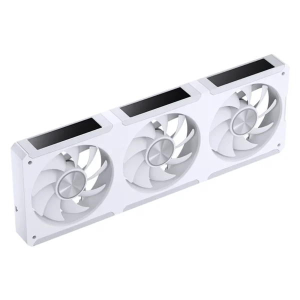 Fan 3 Em 1 Premium Jonsbo Zc-360W Argb 360 Mm Com 3 Telas Lcd Branco