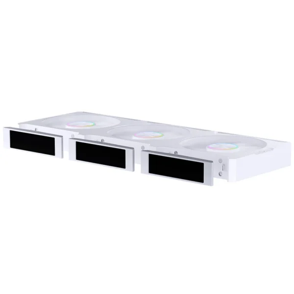 Fan 3 Em 1 Premium Jonsbo Zc-360W Argb 360 Mm Com 3 Telas Lcd Branco