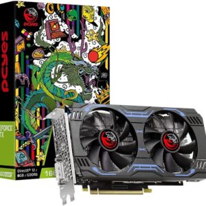 Placa De Vídeo Pcyes Geforce Gtx 1660 Super Graffiti Series 6Gb Gddr6 192-Bit Dual Fan