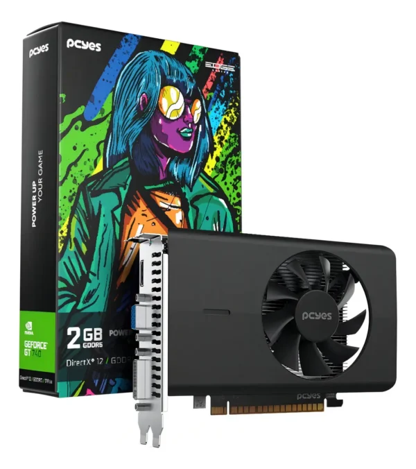 Placa De Vídeo Pcyes Geforce Gt 740 Projeto Edge 2Gb Gddr5 128-Bit Single Fan