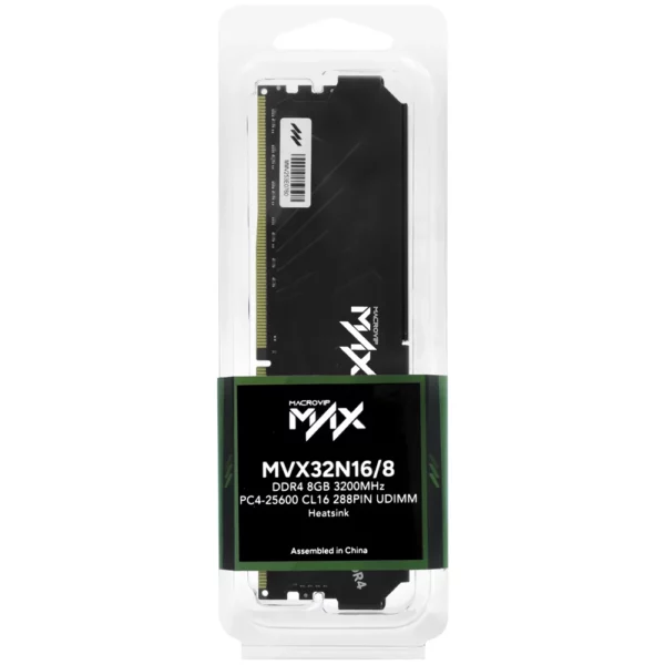 Memória Ram Macrovip Max Ddr4 8Gb 3200Mhz - Mvx32n16/8