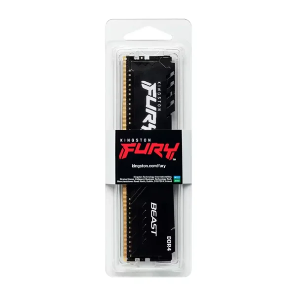 Memoria Ram Kingston Fury Beast Ddr4 32Gb 3200Mhz- Preto (Kf432c16bb/32-Sp) - S/E